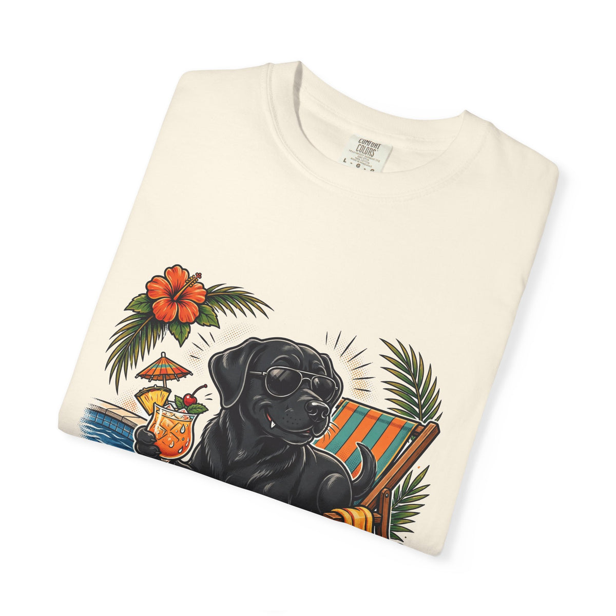 Labrador Retriever Pool Rules Tee | Funny Summer Dog Graphic Shirt