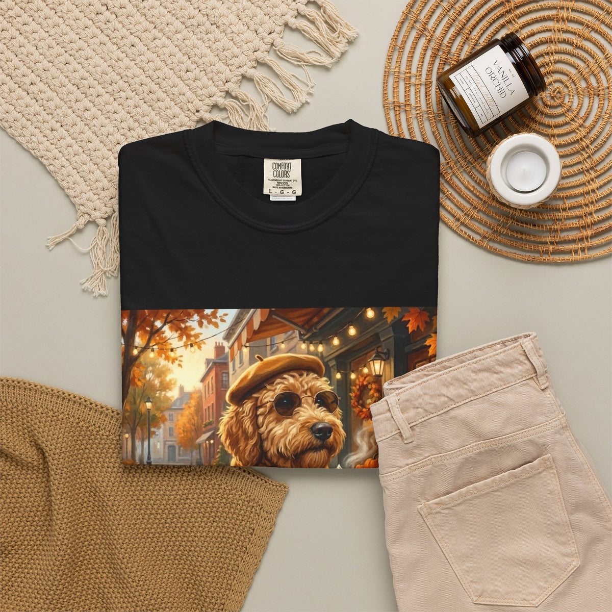 Goldendoodle Pumpkin Spice Tee | Funny Fall Dog Graphic Shirt