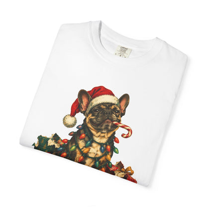 Naughty List Champion French Bulldog Christmas Tee