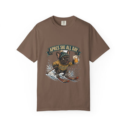 French Bulldog Apres Ski Tee | Funny Winter Dog Graphic Shirt