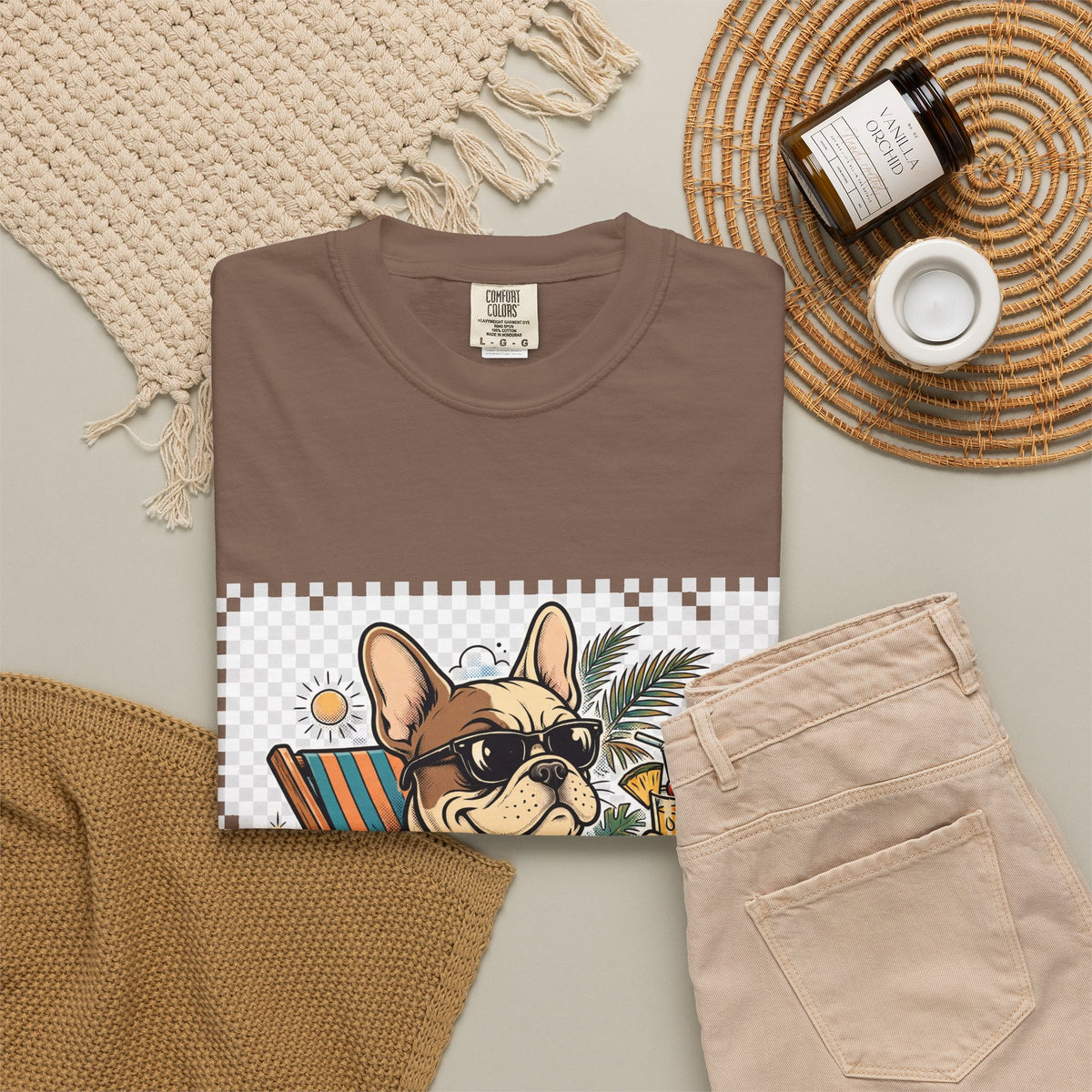 French Bulldog Pool Rules Tee | Funny Summer Dog Graphic Shirt