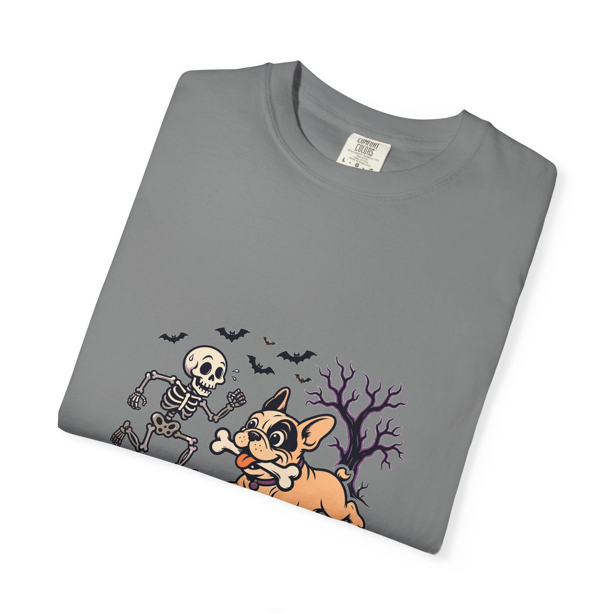 French Bulldog Skeleton Halloween Tee | Funny Spooky Dog Shirt
