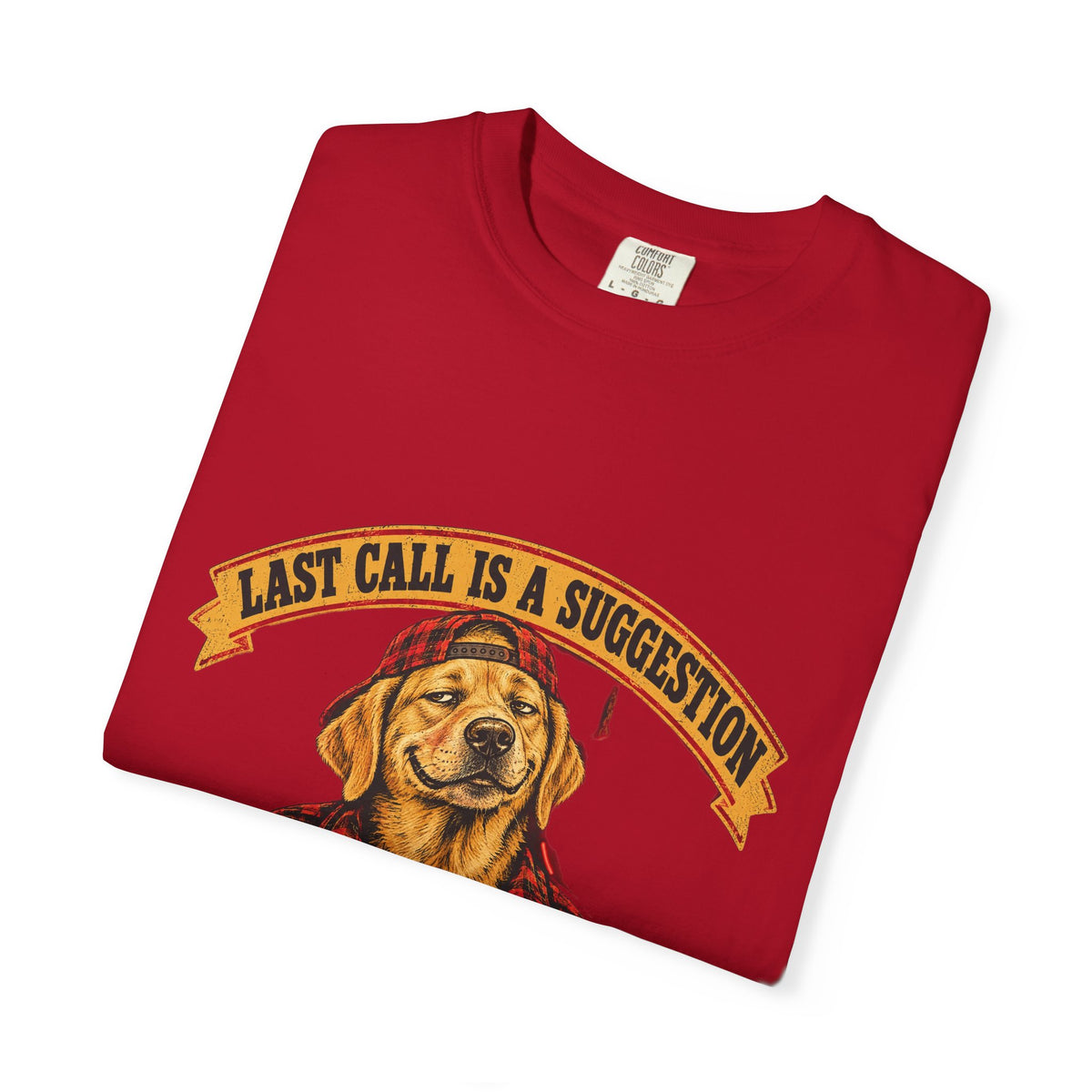 Last Call Larry Labrador Retriever Bar Tee
