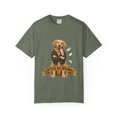 Certified Bad Influence Golden Retriever T-Shirt