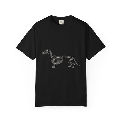 Dachshund Skeleton Halloween Tee | Funny Anatomical Dog Shirt