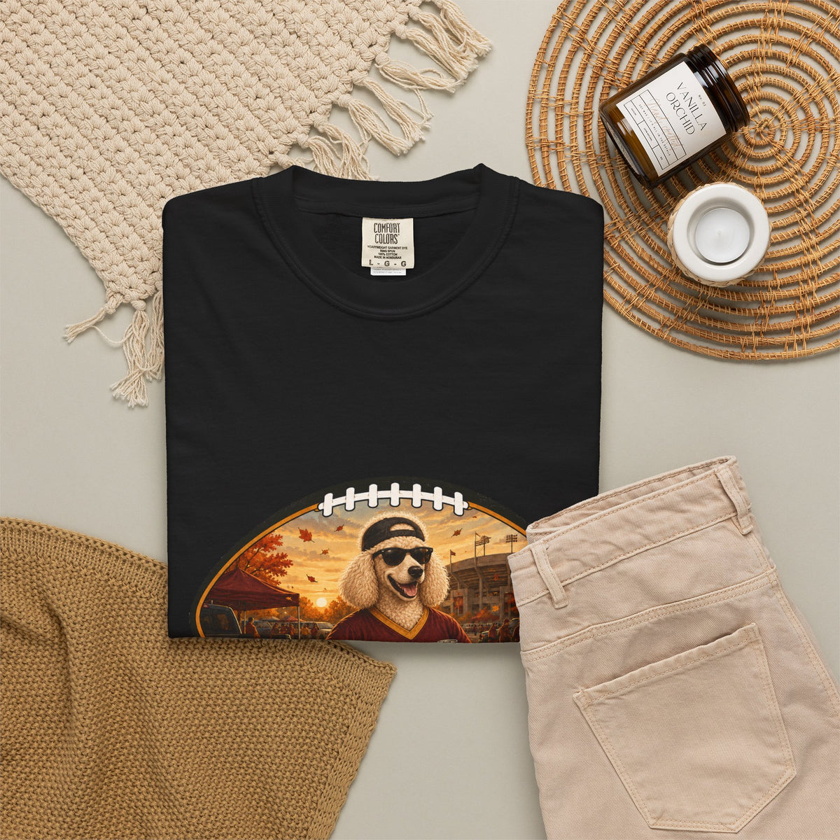 Poodle Tailgate Tee | Funny Fall Football Dog Shirt