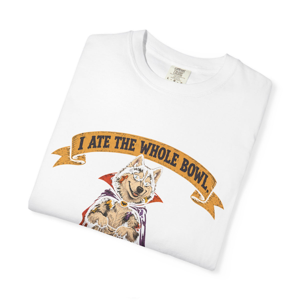 I Ate the Whole Bowl Siberian Husky Halloween Tee