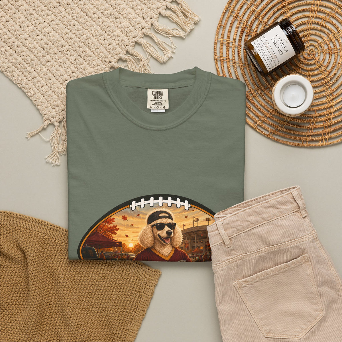 Poodle Tailgate Tee | Funny Fall Football Dog Shirt