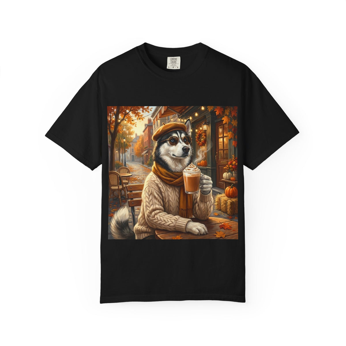Siberian Husky Pumpkin Spice Tee | Funny Fall Dog Graphic Shirt