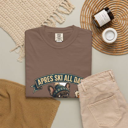 French Bulldog Apres Ski Tee | Funny Winter Dog Graphic Shirt