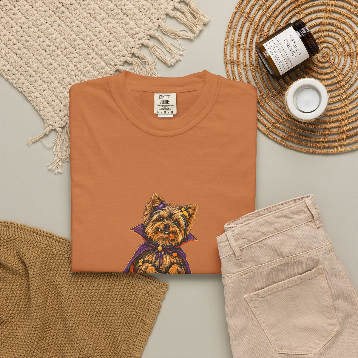 I Ate the Whole Bowl Yorkshire Terrier Halloween Tee