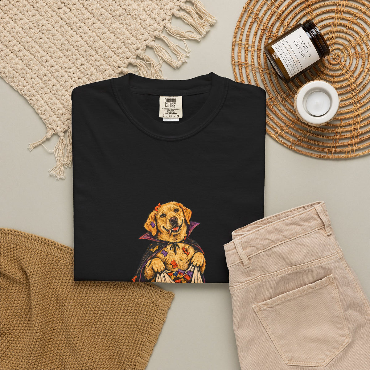 I Ate the Whole Bowl Labrador Retriever Halloween Tee