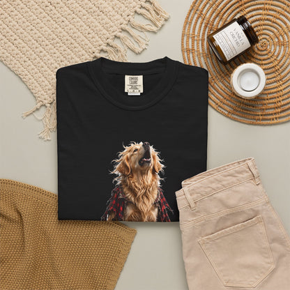 Golden Retriever Wolfman Tee | Funny Halloween Dog Shirt
