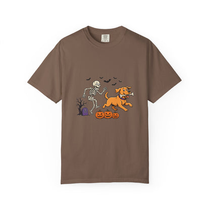 Labrador Retriever Skeleton Halloween Tee | Funny Spooky Dog Shirt