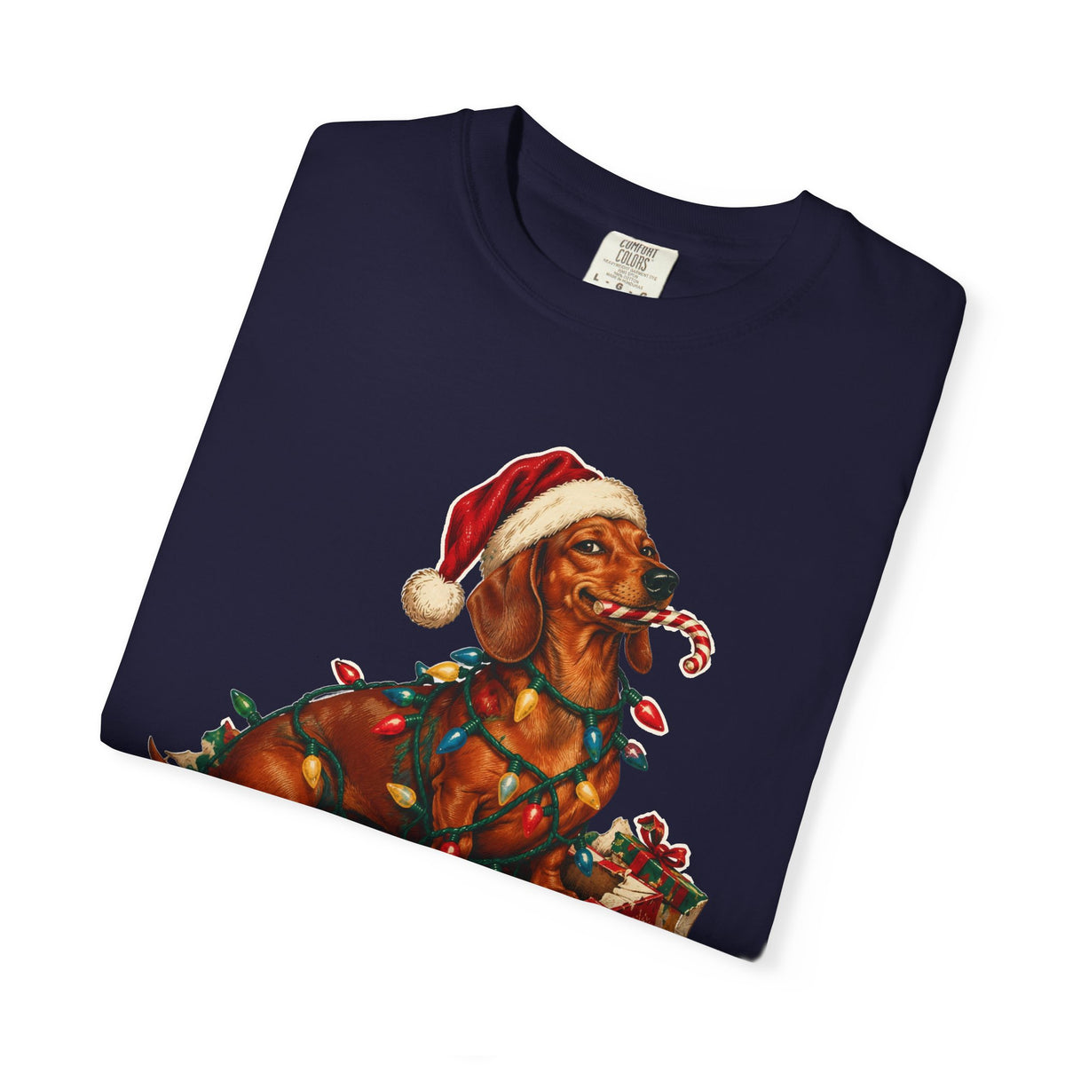 Naughty List Champion Dachshund Christmas Tee