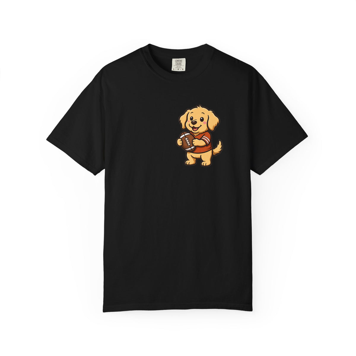 Golden Retriever Tailgate Pocket Tee | Funny Fall Football Dog Shirt