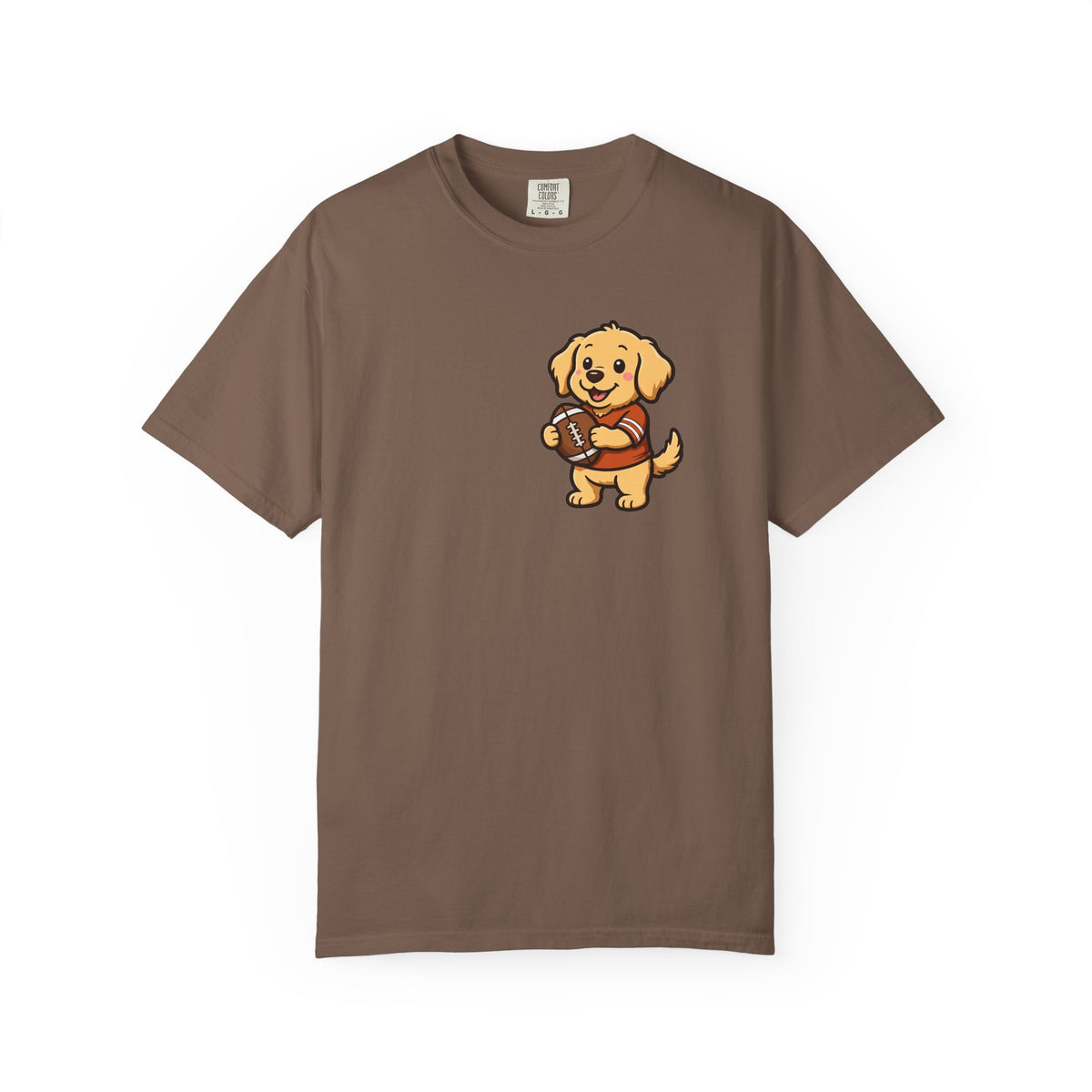 Golden Retriever Tailgate Pocket Tee | Funny Fall Football Dog Shirt