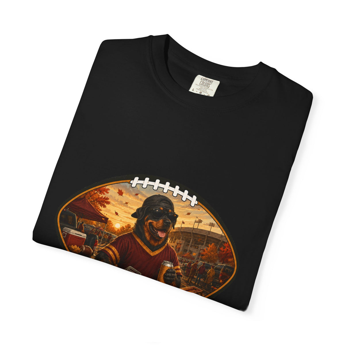 Rottweiler Tailgate Tee | Funny Fall Football Dog Shirt