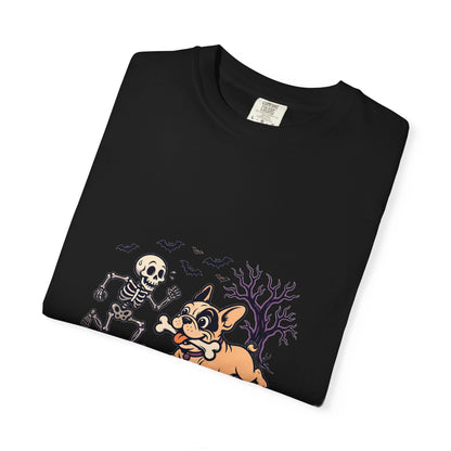 French Bulldog Skeleton Halloween Tee | Funny Spooky Dog Shirt