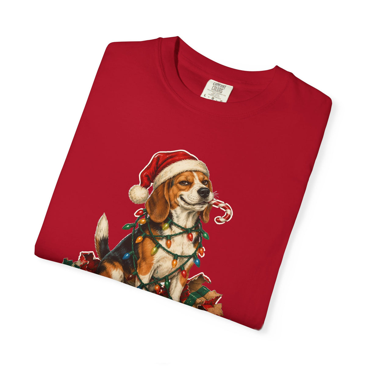 Naughty List Champion Beagle Christmas Tee
