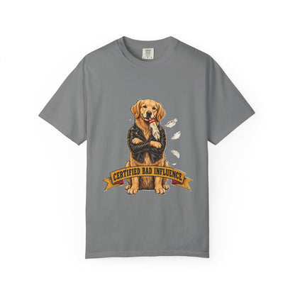 Certified Bad Influence Golden Retriever T-Shirt