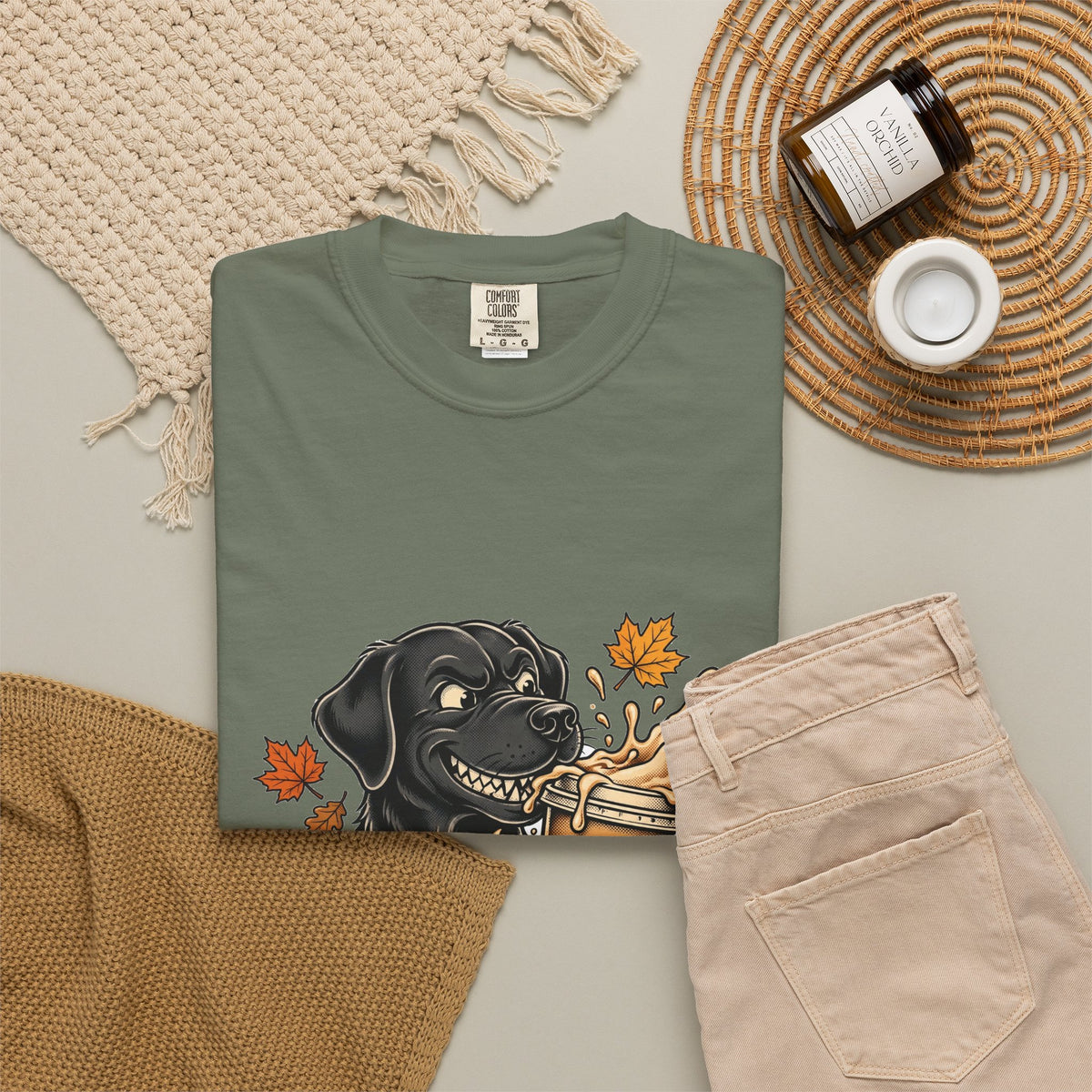 Labrador Retriever Yes I'm Basic Tee | Funny Fall Dog Graphic Shirt