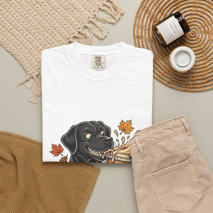 Labrador Retriever Yes I'm Basic Tee | Funny Fall Dog Graphic Shirt