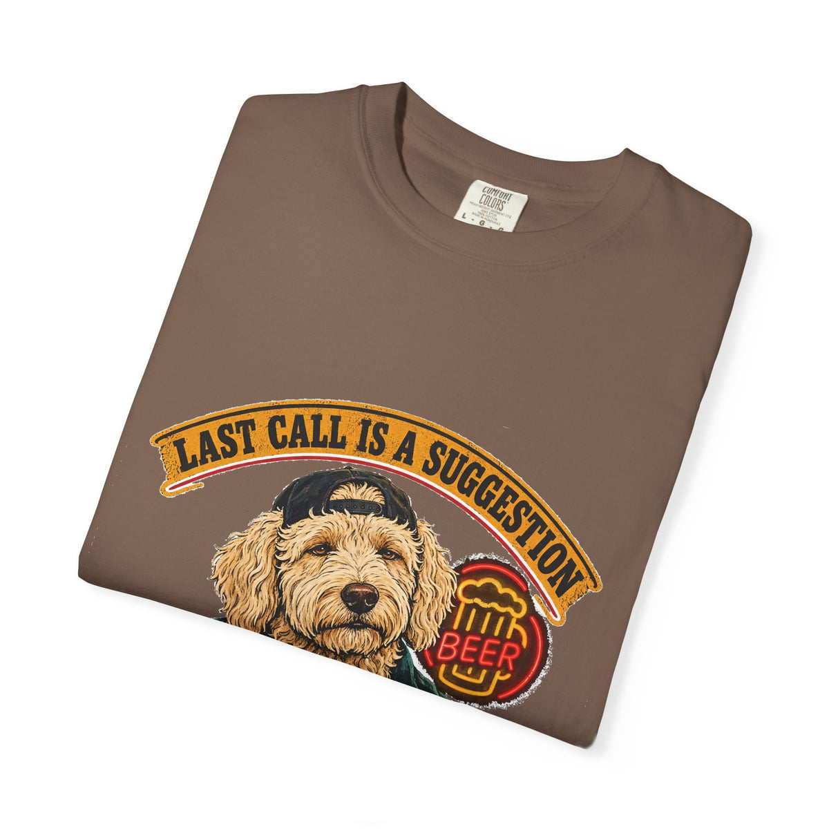 Last Call Larry Goldendoodle Bar Tee