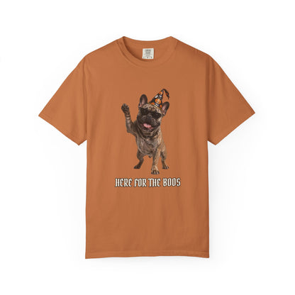 French Bulldog Here For The Boos Tee | Funny Halloween Dog Shirt