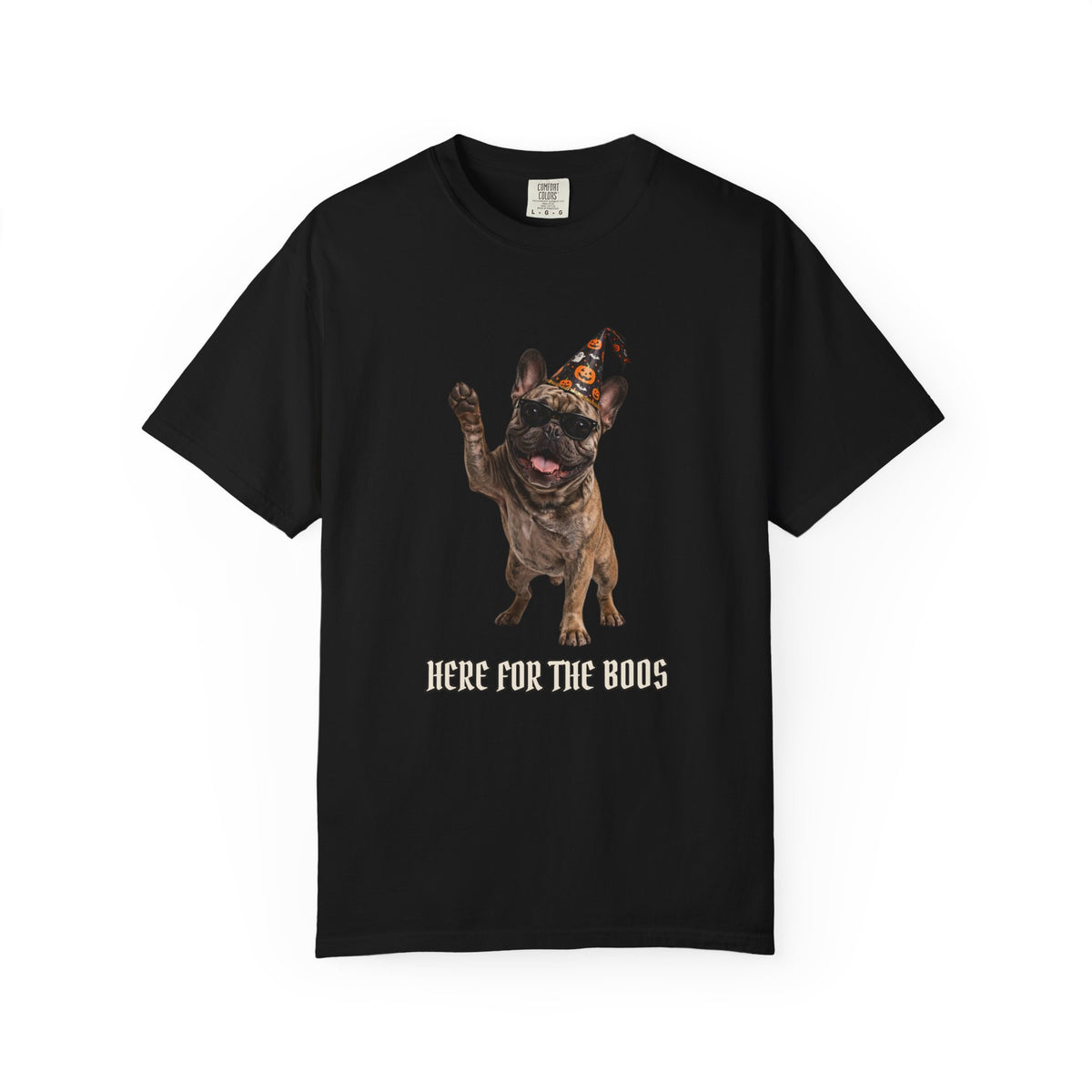 French Bulldog Here For The Boos Tee | Funny Halloween Dog Shirt