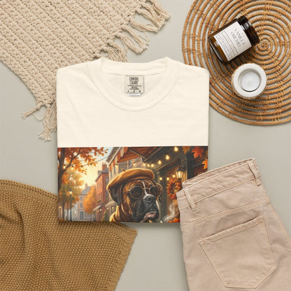 Boxer Pumpkin Spice Tee | Funny Fall Dog Graphic Shirt
