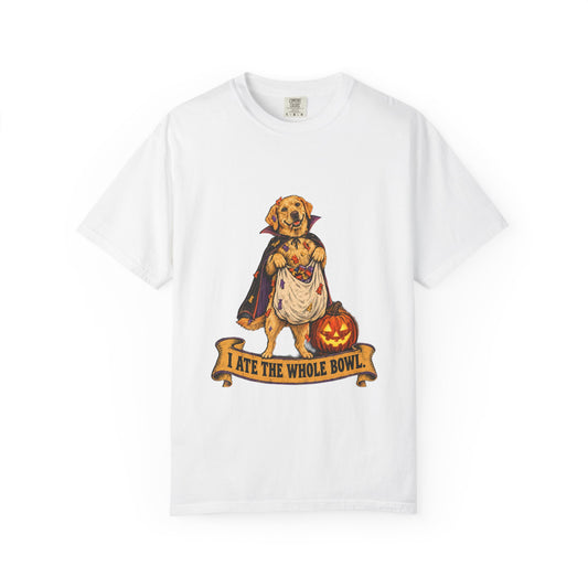 I Ate the Whole Bowl Labrador Retriever Halloween Tee