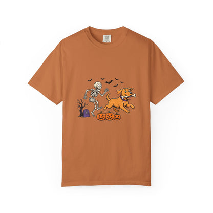 Labrador Retriever Skeleton Halloween Tee | Funny Spooky Dog Shirt