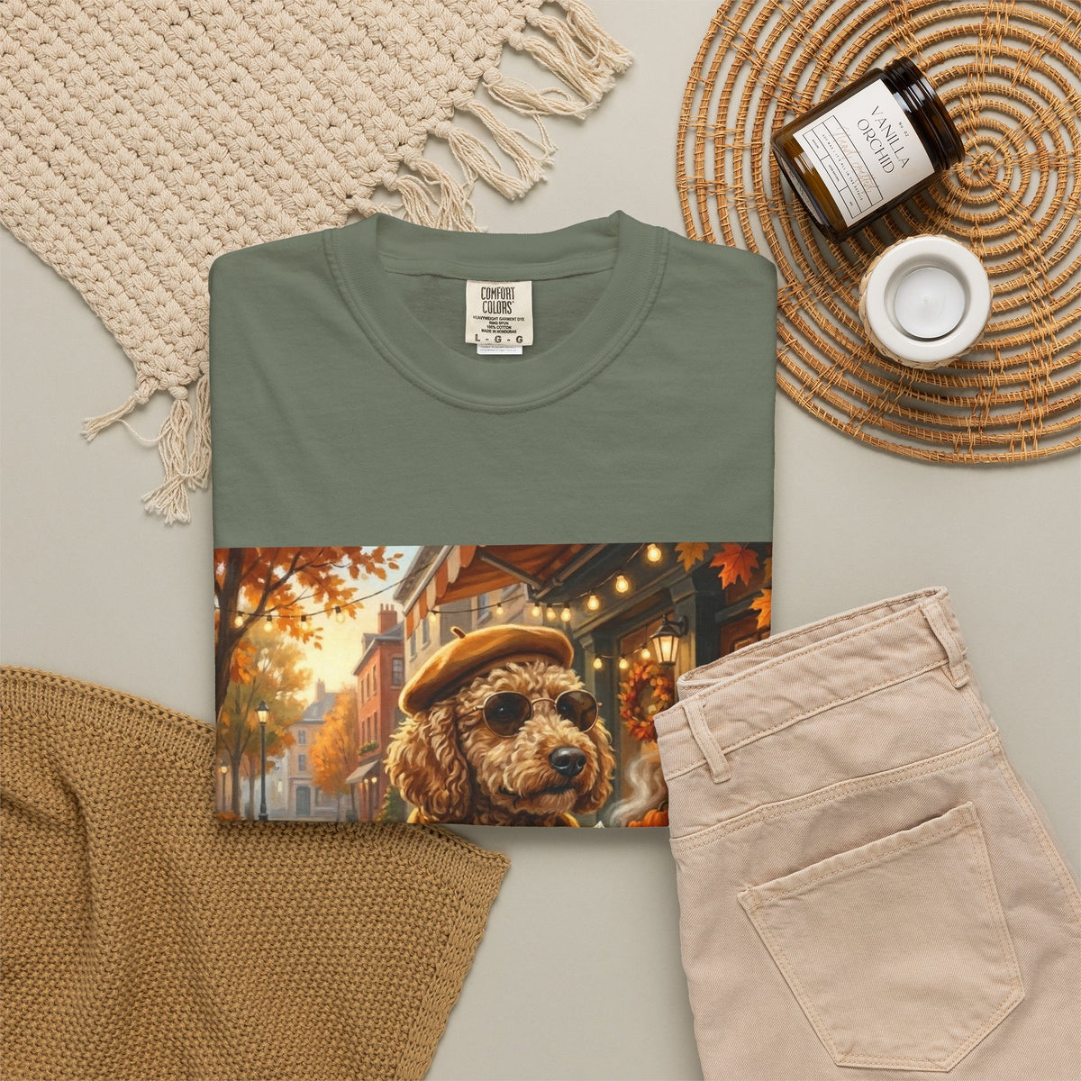 Poodle Pumpkin Spice Tee | Funny Fall Dog Graphic Shirt