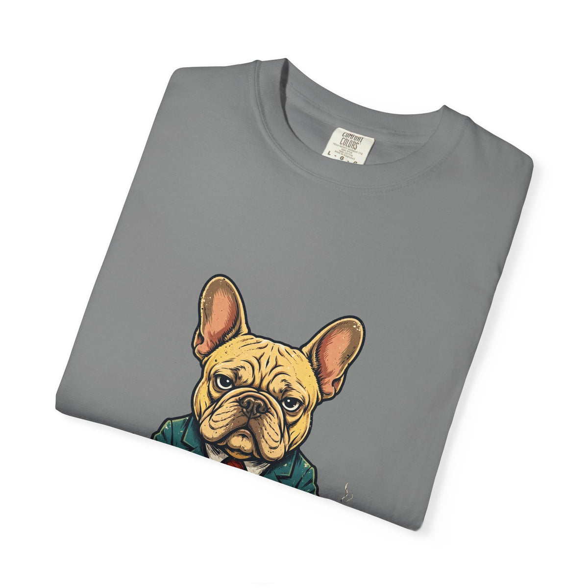 French Bulldog Performance Review Tee | Funny Office Dog Graphic Shirt