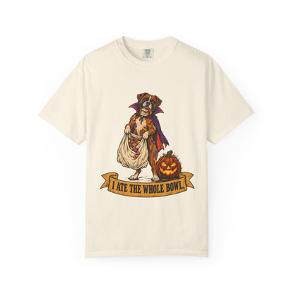 I Ate the Whole Bowl Boxer Halloween Tee