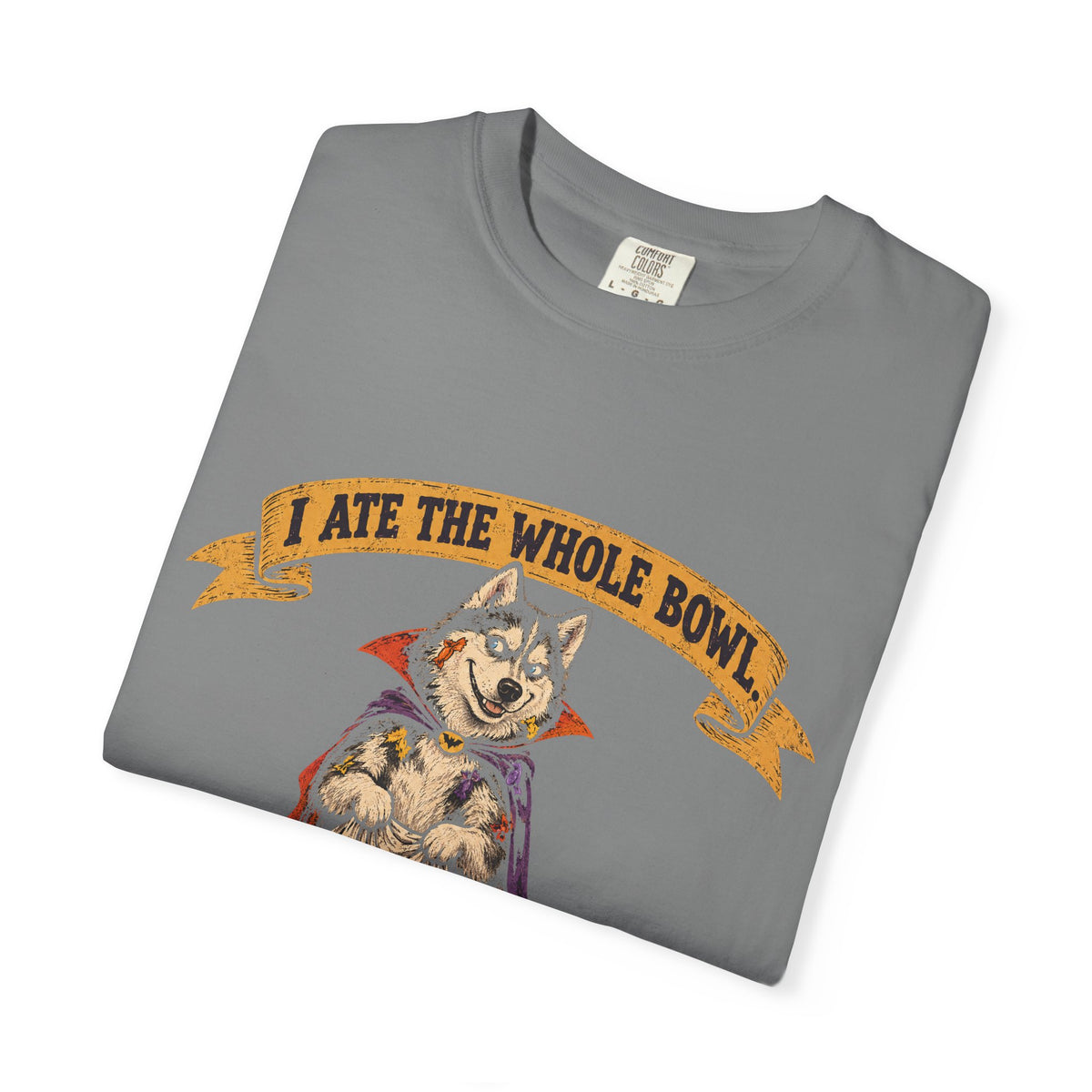 I Ate the Whole Bowl Siberian Husky Halloween Tee