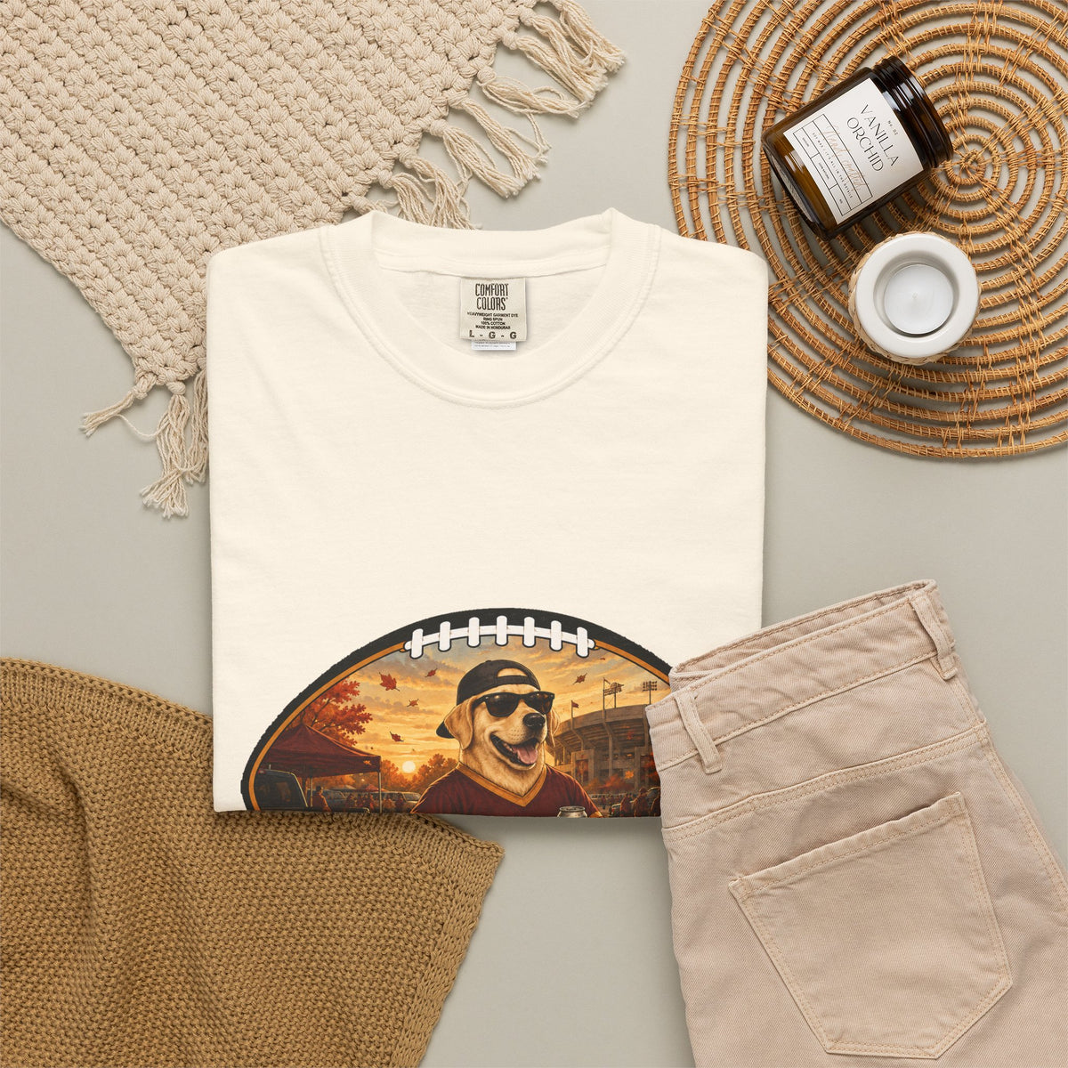 Labrador Retriever Tailgate Tee | Funny Fall Football Dog Shirt