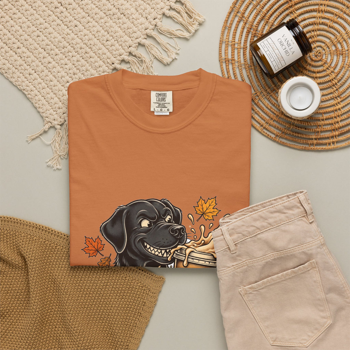 Labrador Retriever Yes I'm Basic Tee | Funny Fall Dog Graphic Shirt