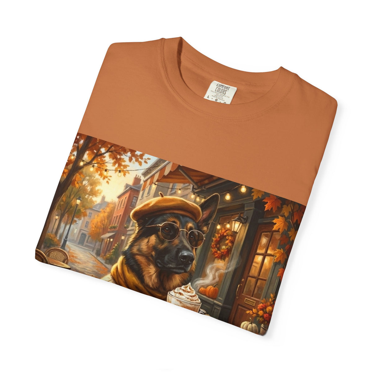 German Shepherd Pumpkin Spice Tee | Funny Fall Dog Graphic Shirt