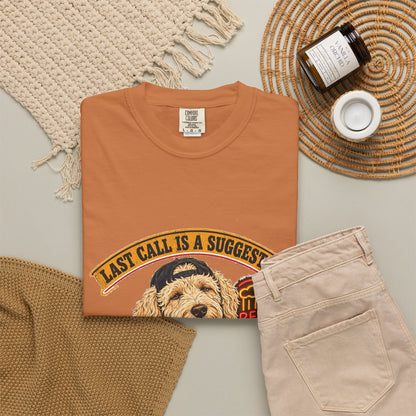 Last Call Larry Goldendoodle Bar Tee