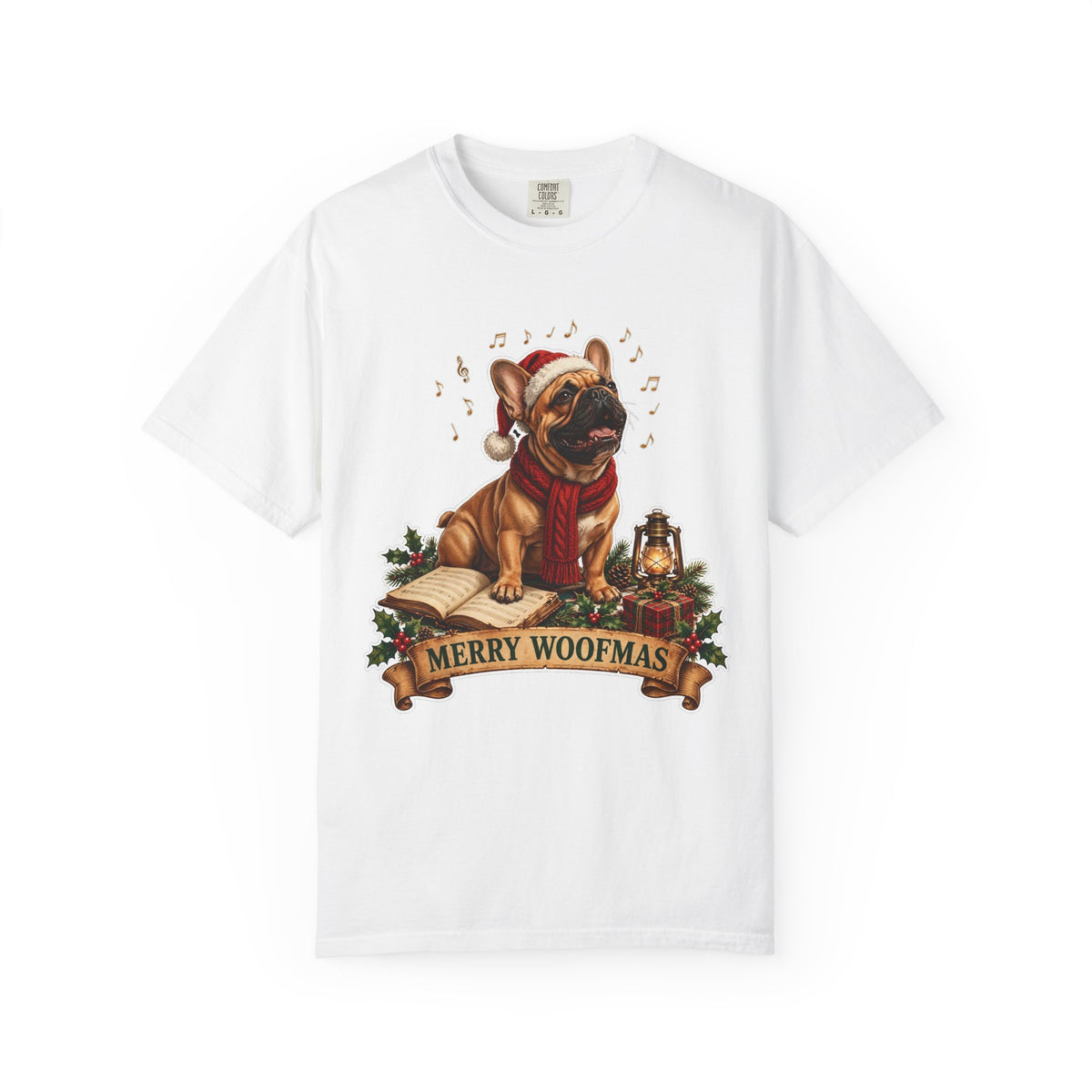 Merry Woofmas French Bulldog Christmas Tee