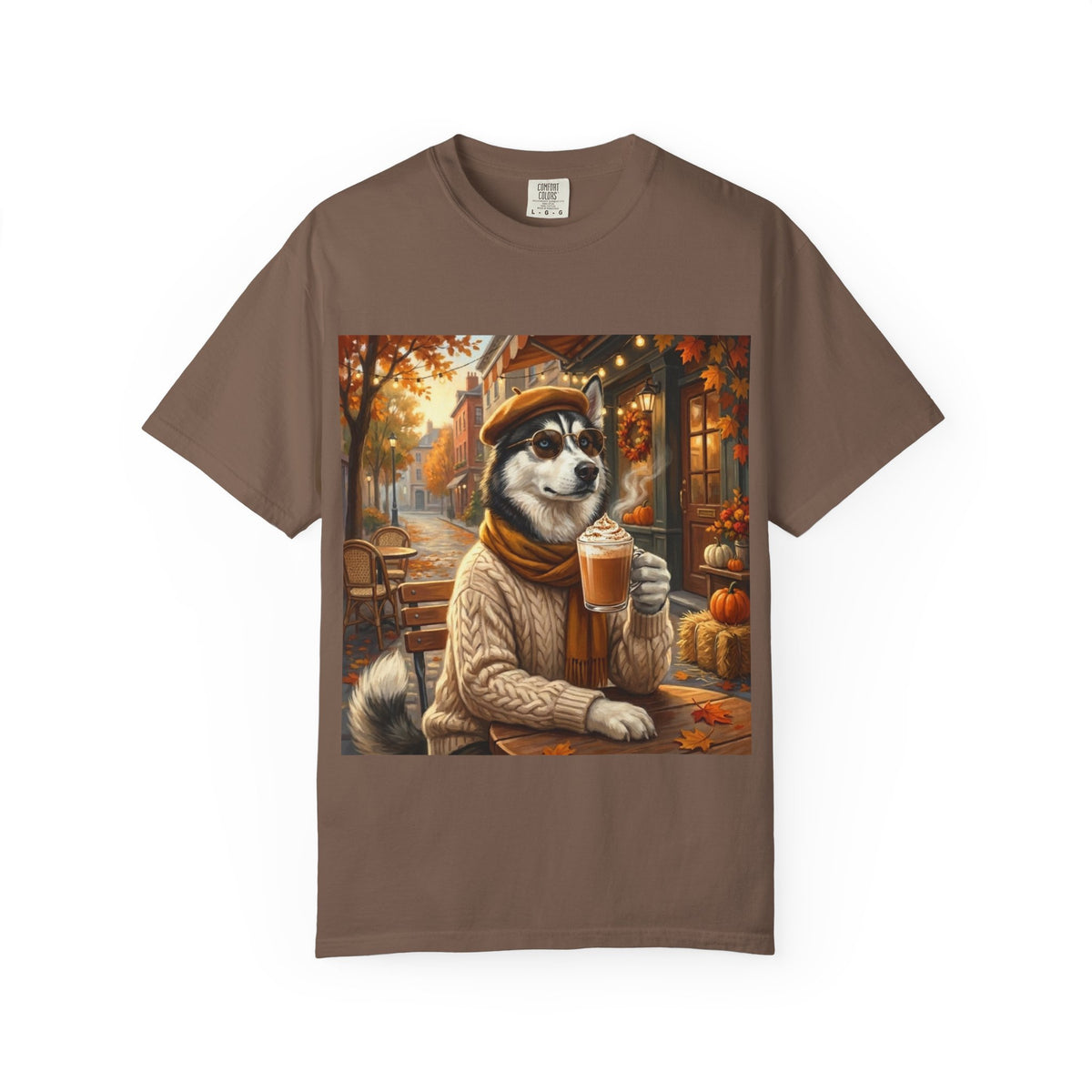 Siberian Husky Pumpkin Spice Tee | Funny Fall Dog Graphic Shirt