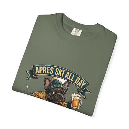 French Bulldog Apres Ski Tee | Funny Winter Dog Graphic Shirt