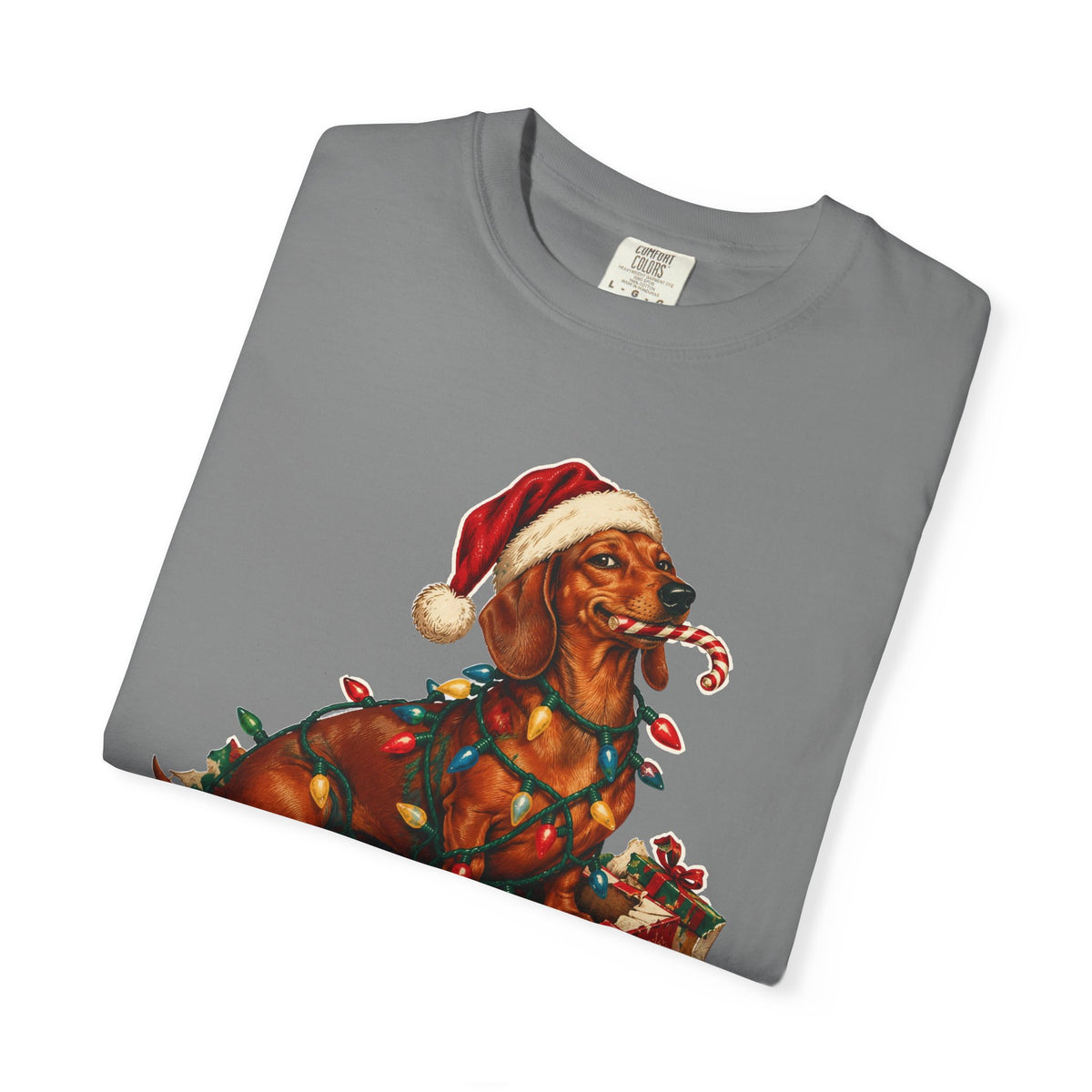 Naughty List Champion Dachshund Christmas Tee