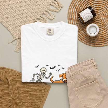 Labrador Retriever Skeleton Halloween Tee | Funny Spooky Dog Shirt