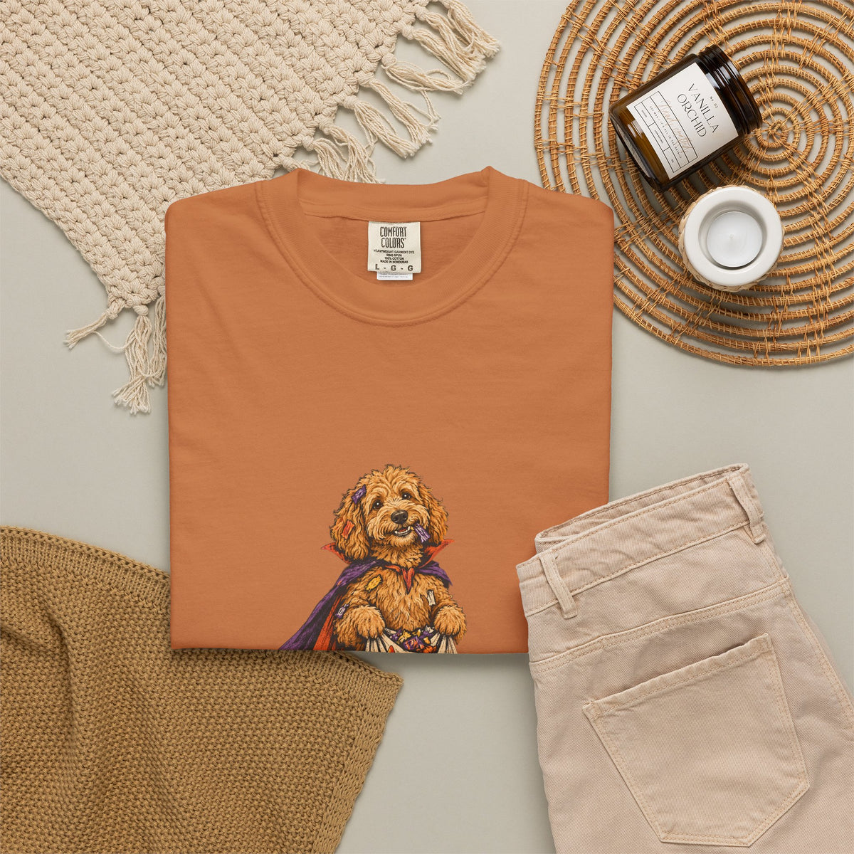 I Ate the Whole Bowl Goldendoodle Halloween Tee