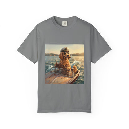 Poodle Captain Tee | Funny Summer Dog Graphic Shirt