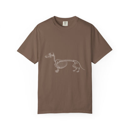 Dachshund Skeleton Halloween Tee | Funny Anatomical Dog Shirt