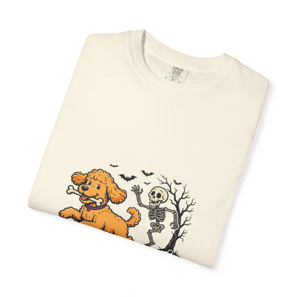 Goldendoodle Skeleton Halloween Tee | Funny Spooky Dog Shirt